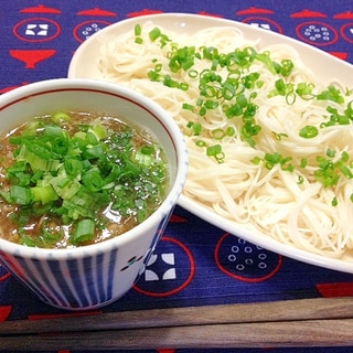 残ったブリ大根をリメイク☆素麺のつけ麺風